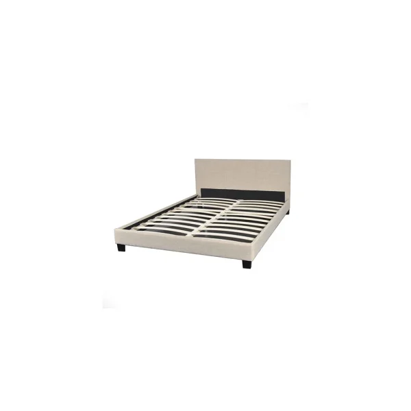Marque Generique Lit DUBLIN 160×200 + 1 Sommier / Beige offre spéciale 3