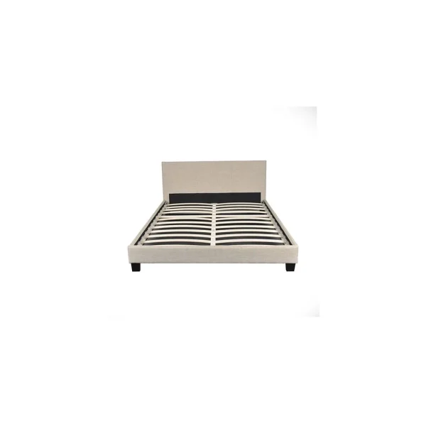 Marque Generique Lit DUBLIN 160×200 + 1 Sommier / Beige offre spéciale 4