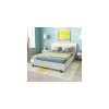 Marque Generique Lit ATLANTA 140×190 + 1 Sommier / Blanc Retour Facile et Gratuit 17
