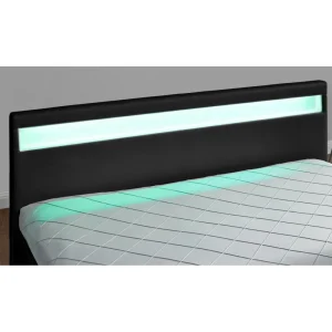 CONCEPT USINE Lit Enfield 160x190cm – Noir – Tête De Lit LED Et Rangements 4 Tiroir… shopping pas cher 13