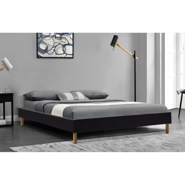 De Qualité King Of Dreams Gregory – Solide Et Confortable Sommier Tapissier Noir + Pieds En 20 C… 1