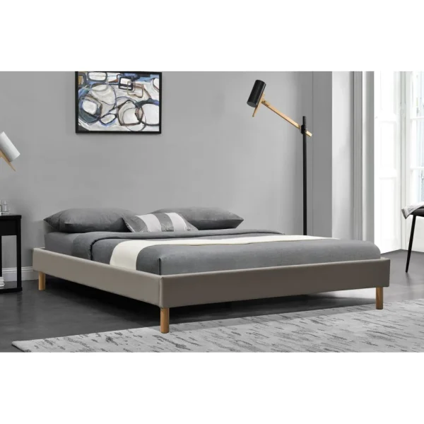 King Of Dreams Gregory – Solide Et Confortable Sommier Tapissier Gris + Pieds En 20 C… soldes 1