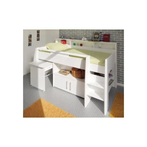 Dernières Nouveautés BUT Lit Combiné 90×200 Cm SWAN Sommier Inclus Blanc 11