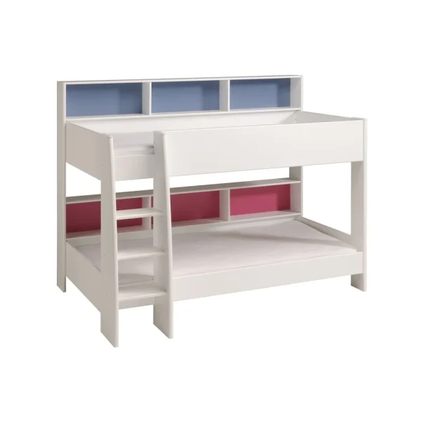 soldes ligne BUT Lit Superposé 2x90x200 Cm CLEO Blanc 3