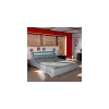 Marque Generique Lit WAVE 160×200 LEDS Intégrées + 1 Sommier / Gris ultratendance 19
