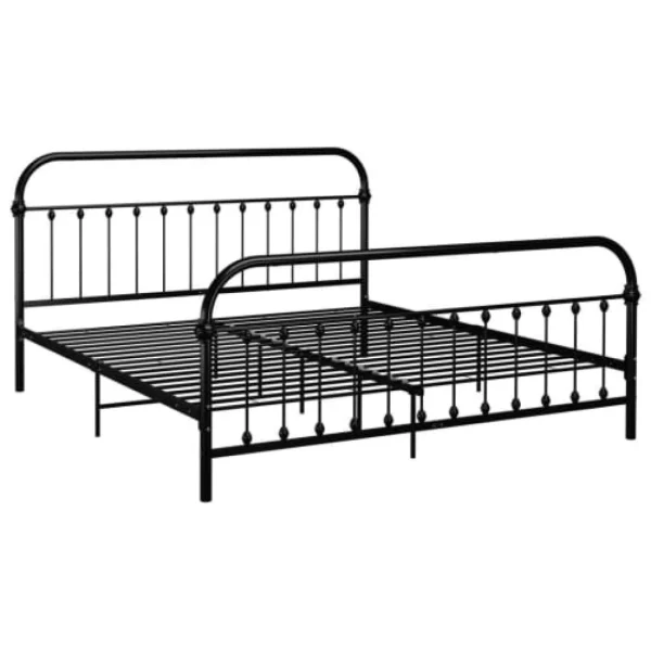 VIDAXL 284503 Structure De Lit 180x200cm Trè Confortable Metal Noir livraison la plus rapide 3