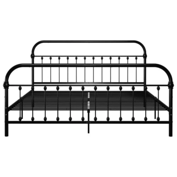 VIDAXL 284503 Structure De Lit 180x200cm Trè Confortable Metal Noir livraison la plus rapide 4
