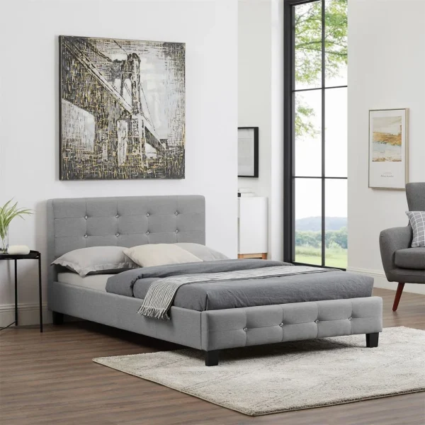 IDIMEX Lit Simple Pour Adulte JOLIEN Avec Sommier 120×190 Cm 1 Place Et Demi,… à prix réduits 3