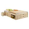 remise en ligne IDIMEX Lit Fonctionnel En Pin Massif SABRINA, 140 X 200 Cm, Vernis Naturel 19