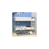 Marque Generique Lit Superposé BRICE 90×190 + 2 Sommiers / Gris ultratendance 22