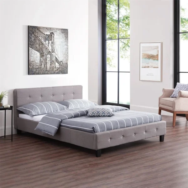 boutiqued pas cher IDIMEX Lit Double Pour Adulte JOSY Avec Sommier 140×190 Cm 2 Places / 2 Perso… 3