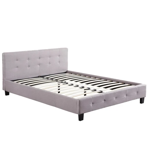 boutiqued pas cher IDIMEX Lit Double Pour Adulte JOSY Avec Sommier 140×190 Cm 2 Places / 2 Perso… 4