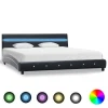 Retour gratuit en magasin. Marque Generique Joli Lits & Accessoires Gamme Tunis Cadre De Lit Avec LED Noir Similic… 19