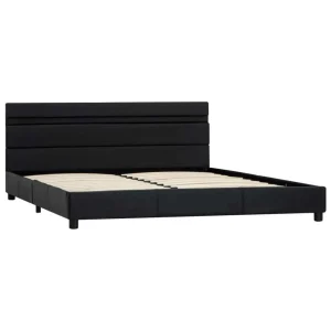 VidaXL Cadre De Lit Avec LED Noir Similicuir 140 X 200 Cm magasin solde 11