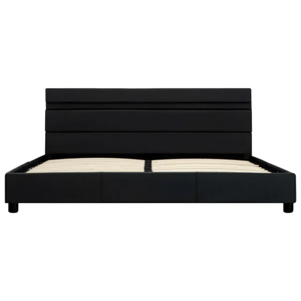 VidaXL Cadre De Lit Avec LED Noir Similicuir 140 X 200 Cm magasin solde 5