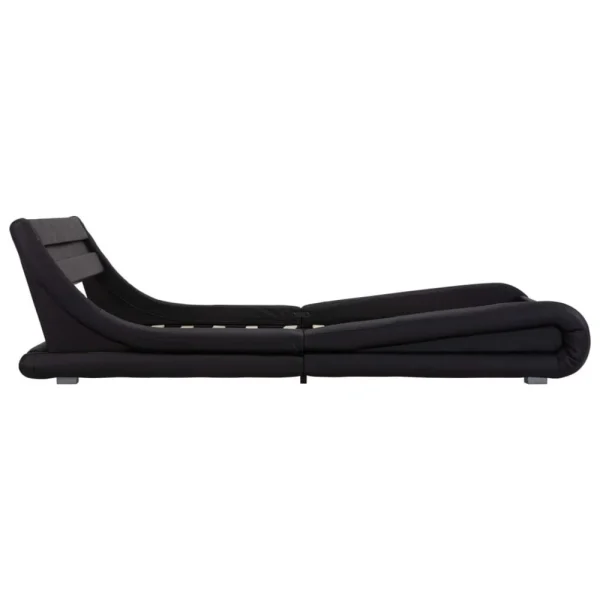 mode pas cher VidaXL Cadre De Lit Avec LED Noir Similicuir 160 X 200 Cm 6