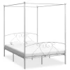 VidaXL Cadre De Lit à Baldaquin Blanc Métal 160 X 200 Cm achat pas cher 26