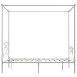 VidaXL Cadre De Lit à Baldaquin Blanc Métal 160 X 200 Cm achat pas cher 13