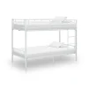 VidaXL Lit Superposé Blanc Métal 90×200 Cm magasin pas cher 19