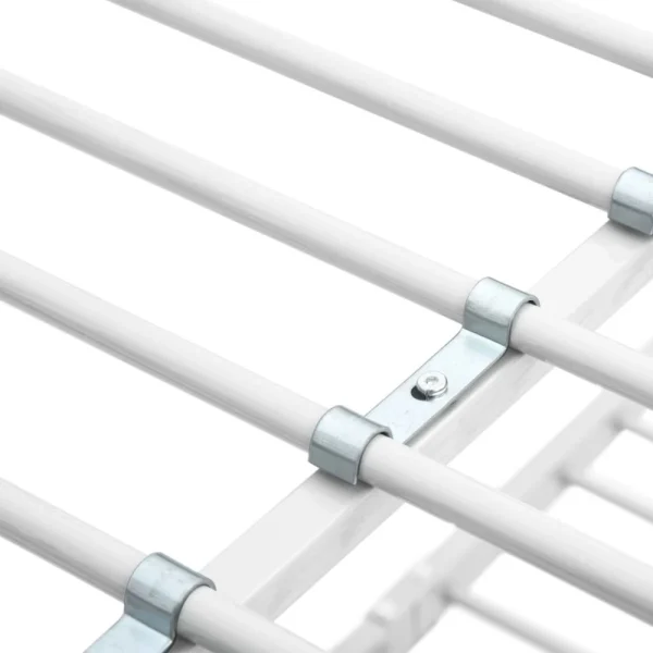 VidaXL Lit Superposé Blanc Métal 90×200 Cm magasin pas cher 6