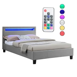 IDIMEX Lit Simple Pour Adulte MARISELA Avec Sommier 120×190 Cm 1 Place Et Dem… design à la mode 10