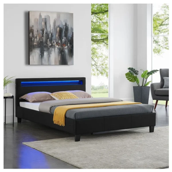 IDIMEX Lit Double Pour Adulte RIOJA Avec Sommier 140×190 Cm 2 Places 2 Person… guranteed de qualité 5