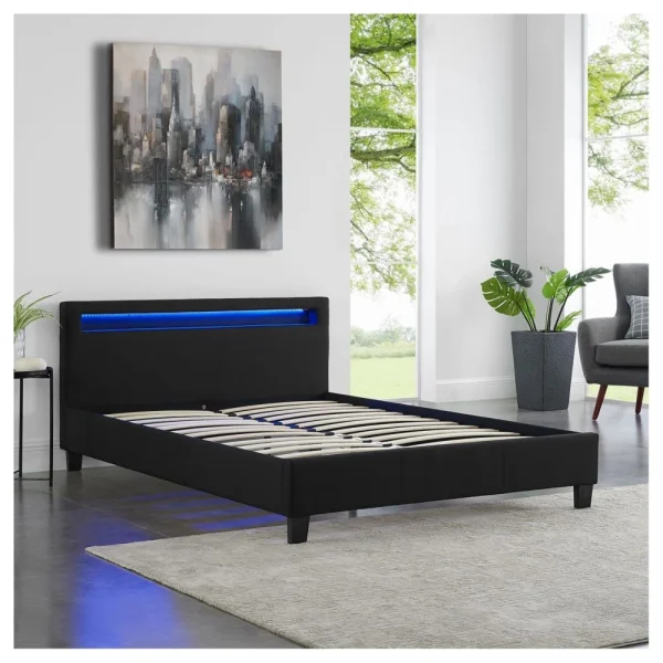 IDIMEX Lit Double Pour Adulte RIOJA Avec Sommier 140×190 Cm 2 Places 2 Person… guranteed de qualité 3