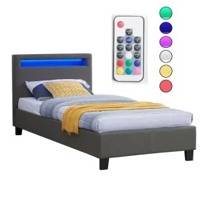IDIMEX Lit Simple Pour Adulte Ou Enfant LUCENO Avec Sommier 90×190 Cm 1 Place… bas prix 10