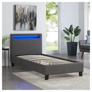 IDIMEX Lit Simple Pour Adulte Ou Enfant LUCENO Avec Sommier 90×190 Cm 1 Place… bas prix 8
