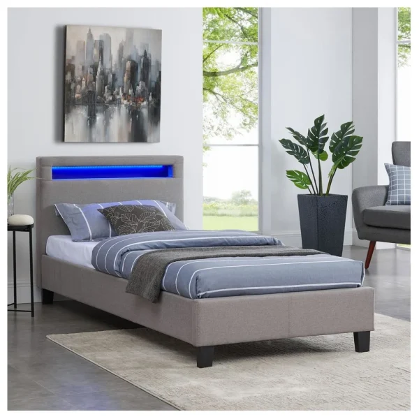 IDIMEX Lit Simple Pour Adulte Ou Enfant MOLINA Avec Sommier 90×190 Cm 1 Place… france 5