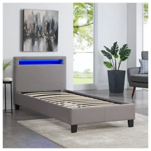 IDIMEX Lit Simple Pour Adulte Ou Enfant MOLINA Avec Sommier 90×190 Cm 1 Place… france 8