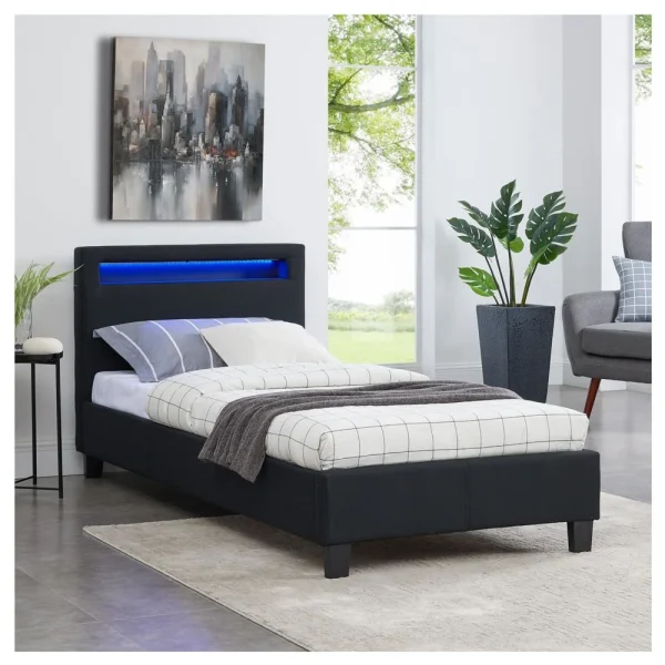 IDIMEX Lit Simple Pour Adulte Ou Enfant MOLINA Avec Sommier 90×190 Cm 1 Place… pas cher marque 5