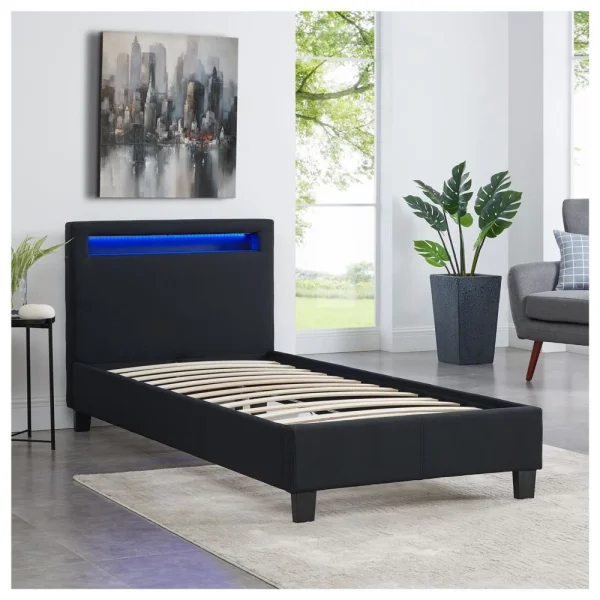 IDIMEX Lit Simple Pour Adulte Ou Enfant MOLINA Avec Sommier 90×190 Cm 1 Place… pas cher marque 3