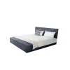 Fournier Decoration Boxy Lit Lin Gris Souris 140×190 Cm 2 Coffres De Rangement excellente qualité 19