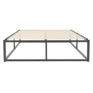 soldes de Noël Ml-design Cadre De Lit En Acier Sommier à Lattes Anthracite Chambre à Coucher … 9