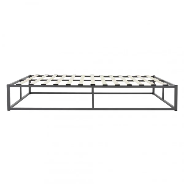soldes de Noël Ml-design Cadre De Lit En Acier Sommier à Lattes Anthracite Chambre à Coucher … 4