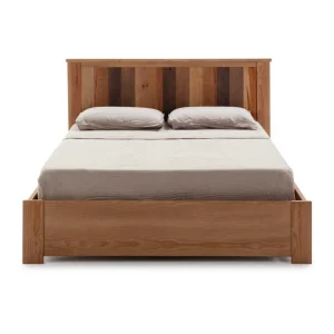 pas cher Tousmesmeubles Cadre + Tête De Lit 140*190 Cm Avec Tiroir Bois – NANATI 15