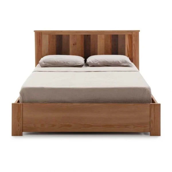 pas cher Tousmesmeubles Cadre + Tête De Lit 140*190 Cm Avec Tiroir Bois – NANATI 6