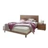 luxe soldes Tousmesmeubles Cadre + Tête De Lit 180*200 Cm Noyer Foncé – ANIECE 19