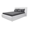 marques pas cher CSTORE CLOUD – Lit Adulte 140×190 Cm + Coffre De Rangement – Simili Blanc – S… 19