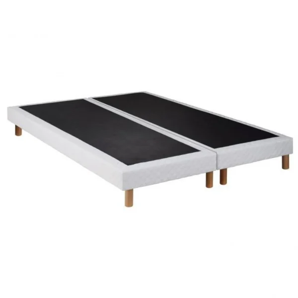 CREASOM Sommiers 2 X 90 X 200 – 14 Lattes Fixes – BLANC – BANYAN soldes en ligne 3