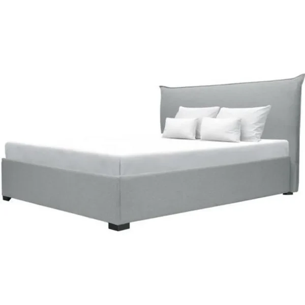 mode pas cher CSTORE CUSHION – Lit Coffre Adulte 160×200 Cm – Classique – Tissu Gris Clair … 1