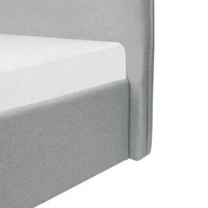 mode pas cher CSTORE CUSHION – Lit Coffre Adulte 160×200 Cm – Classique – Tissu Gris Clair … 15