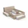 se précipiter pour acheter BUT Lit 140×190 Cm Avec Rangements POCKET Imitation Chêne 19