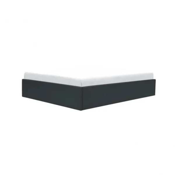 soldes pas cher CSTORE ECLIPSE Lit Coffre Adulte 140 X 190 Cm – Simili Noir 3