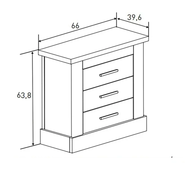 Pas Cher soldes France Pegane Ensemble Chambre à Coucher Enfant, Tête De Lit Blanc + Table De Chev… 3