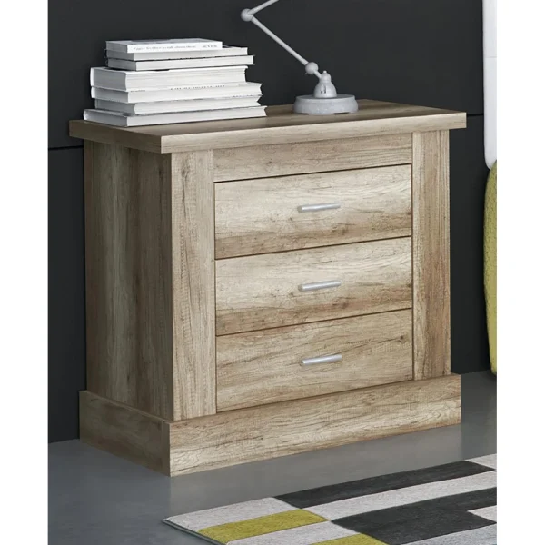 Pas Cher soldes France Pegane Ensemble Chambre à Coucher Enfant, Tête De Lit Blanc + Table De Chev… 6