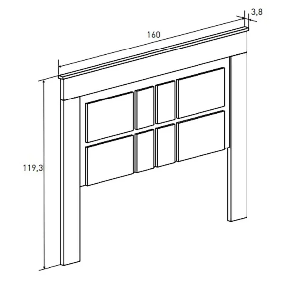 Retour gratuit en magasin. Pegane Ensemble Chambre à Coucher, Tête De Lit + 2 Tables Chevets + Chiffon… 3