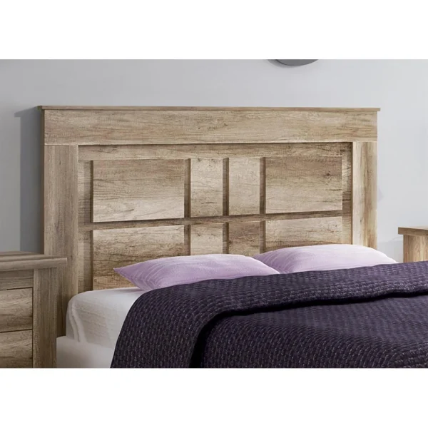 Retour gratuit en magasin. Pegane Ensemble Chambre à Coucher, Tête De Lit + 2 Tables Chevets + Chiffon… 6