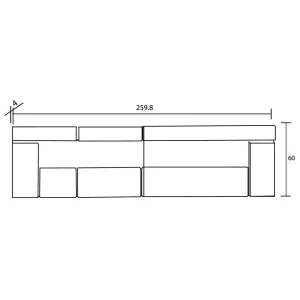 Pegane Ensemble Chambre à Coucher, Tête De Lit Avec LED + 2 Tables Chevets … nouvelle saison 13
